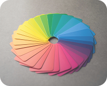 Color swatch fan