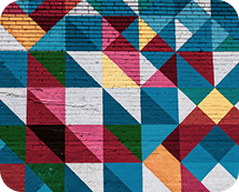 Geometric triangle pattern