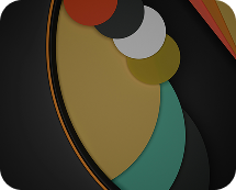 Abstract circle composition